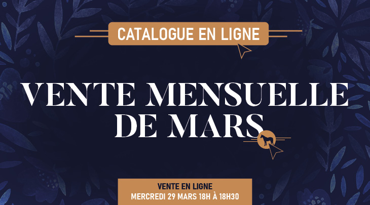Vente Mensuelle de Mars /  catalogue